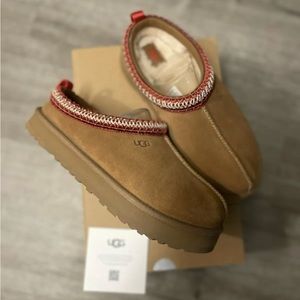 Ugg Tazz Tasman Platform Slippers Chestnut Brown Kids 5~Women’s 7